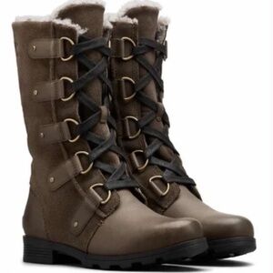Sorel Emelie Waterproof Leather/Suede Boot Size 9